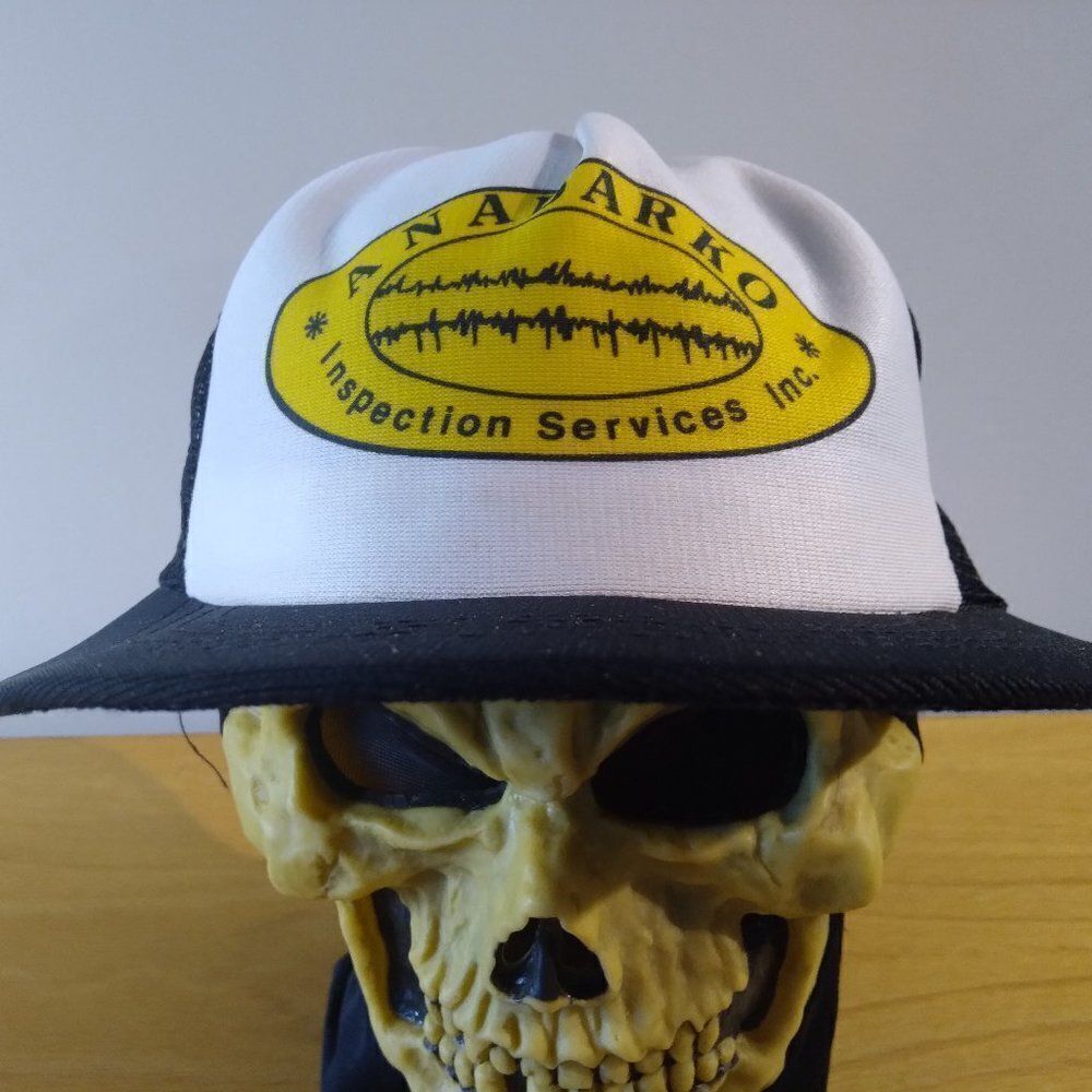 Vintage Anadarko Inspection Services Snap Back Trucker Hat